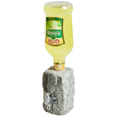 Stone Drink Dispenser, Granite & Stainless Steel, for Wine & Spirits Barware Funky Rock Designs No Riser